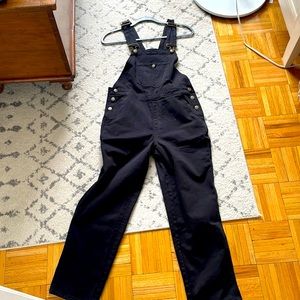 Brand new tags on Faherty black overalls